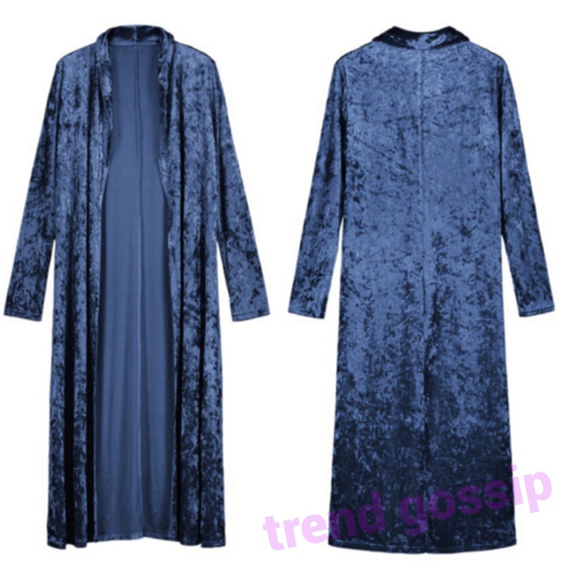 ベルベットロングカーディガン／ベロア/3色展開/S～XXL | trendgossip
