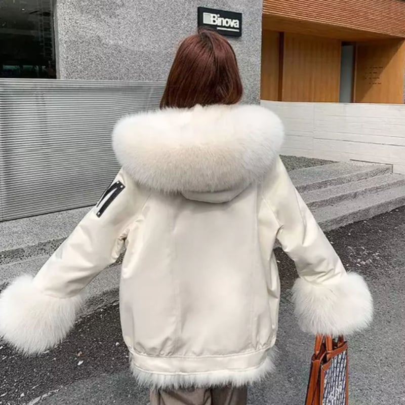 ワンポイントMロゴリバーシブルインナーファーコート/S.M.L/2022AW