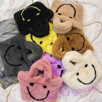 2WAYニコちゃんファーハンドバッグ/ショルダーバッグ/6色展開/AW