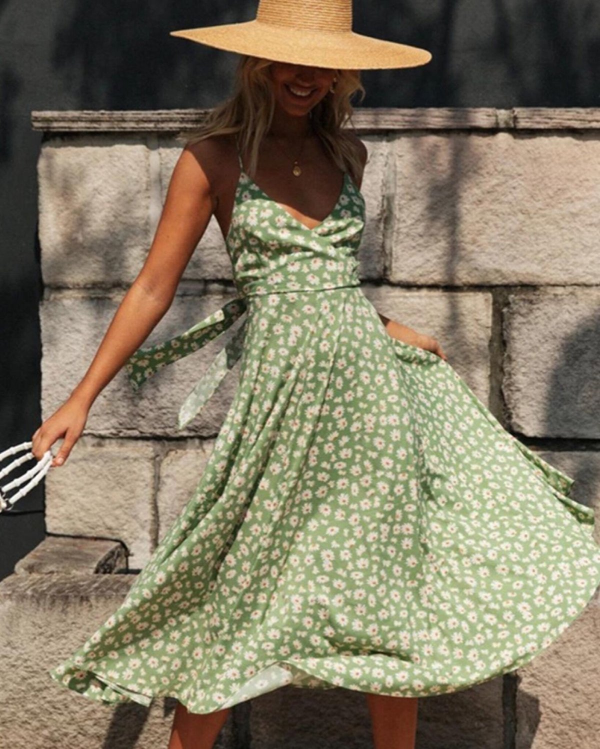 レトロデイジー花柄キャミワンピース/3色展開/S〜XL/2022SS | trendgossip