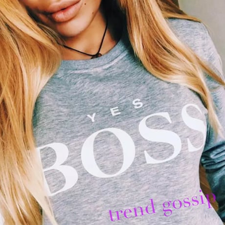 YES BOSSロゴトレーナー/長袖/5色展開/S～XL/2020SS