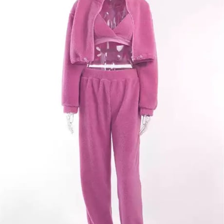 ハイネックボアファースウェットセットアップ/2色展開/ S.Ｍ.L/2022AW