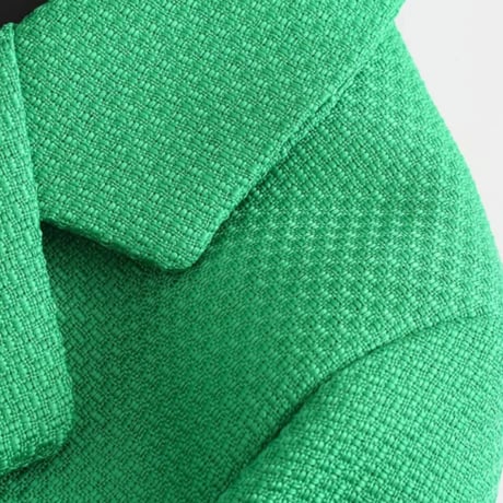 グリーンツイードジャケット/XS〜L/セットアップ/2021AW