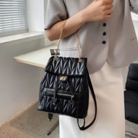 2WAYチェーンストラップキルティングリュック/4色展開/2022SS