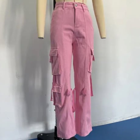ワイルドカラータックカーゴパンツ/2色展開/S.M.L／2023SS