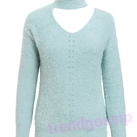 ワンショルチョーカーモヘアニット/2色展開/onesize/winter