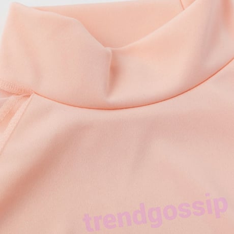 ハイネックパールシースルースリーブワンピース/3色展開/S～XL