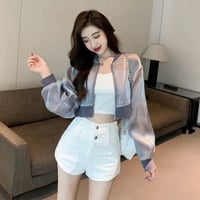 とろみシースルーバックカットジャケット/2色展開/S〜XL/2023SS