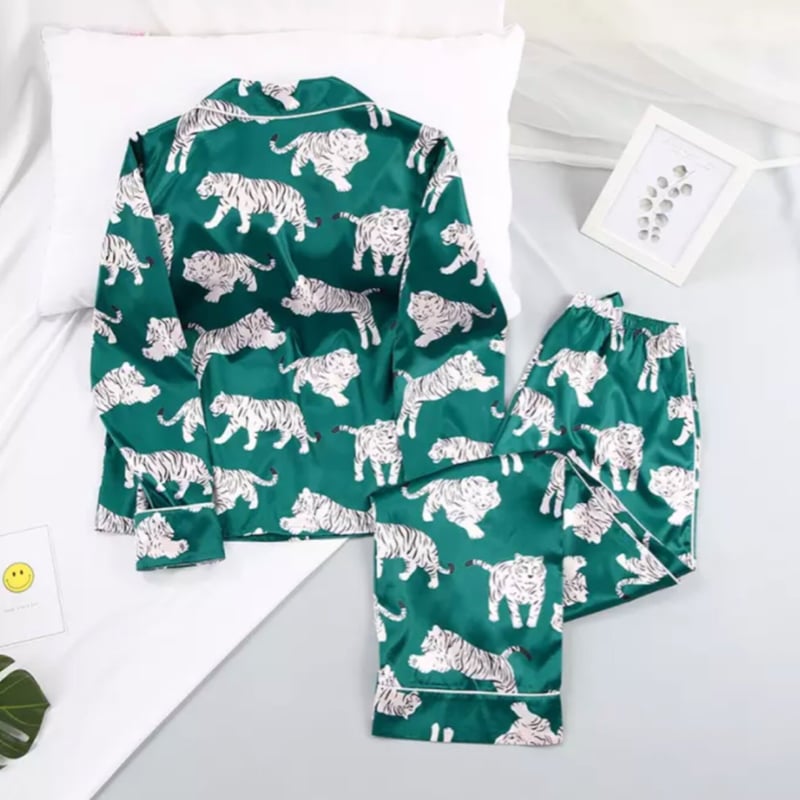 ホワイト ルームウェア パジャマ パジャマ ルームウェア 千鳥柄 ルームウエア ナイトウェア 上下