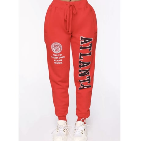 ATLANTAロゴレッドスウェットパンツ/S〜XXL/2022SS