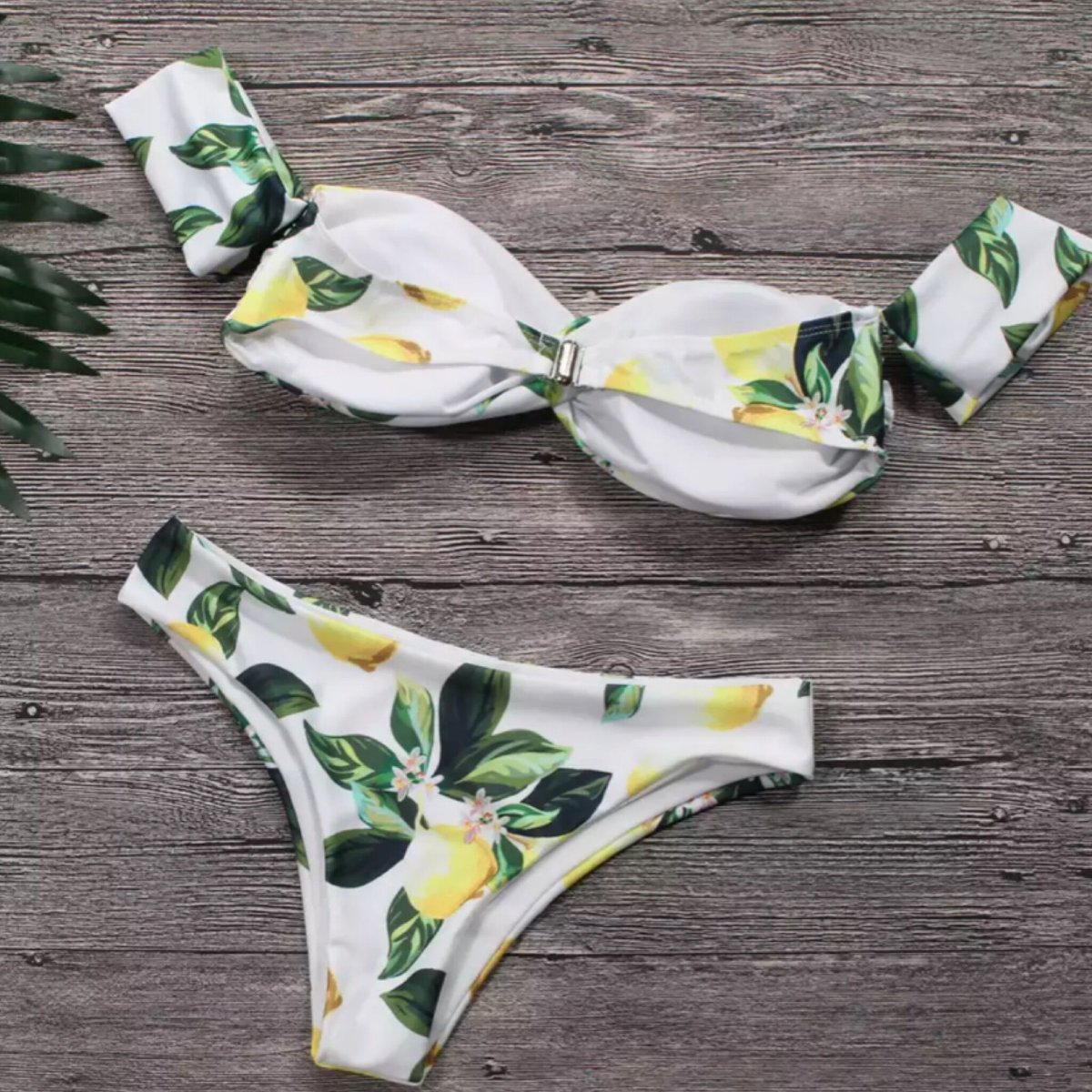 レトロレモン柄ツイストバンドゥビキニ/S.M.L/2020SS | trendgossip