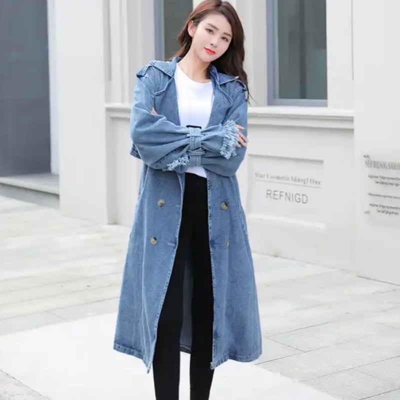 デニムトレンチコート/S〜XL/2023SS | trendgossip デニムトレンチコート/S〜XL/2023SS | trendgossip