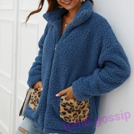 レオパードポケットボアファーパーカー/3色展開/S～XL/2019AW