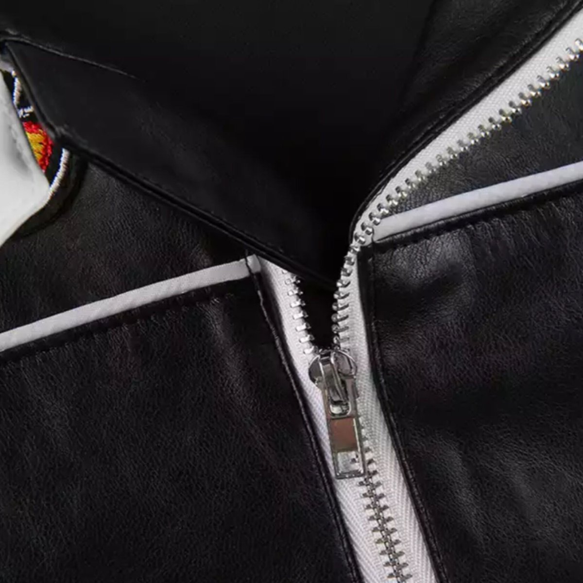 rokh × レザークロップドジャケット クロップドレザーレーサー