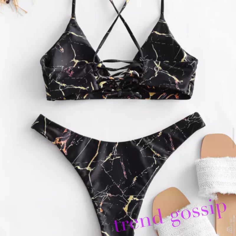 ブラジリアン　ビキニ 水着 リバーシブル リップル ブラジリアンスタイル タンガ