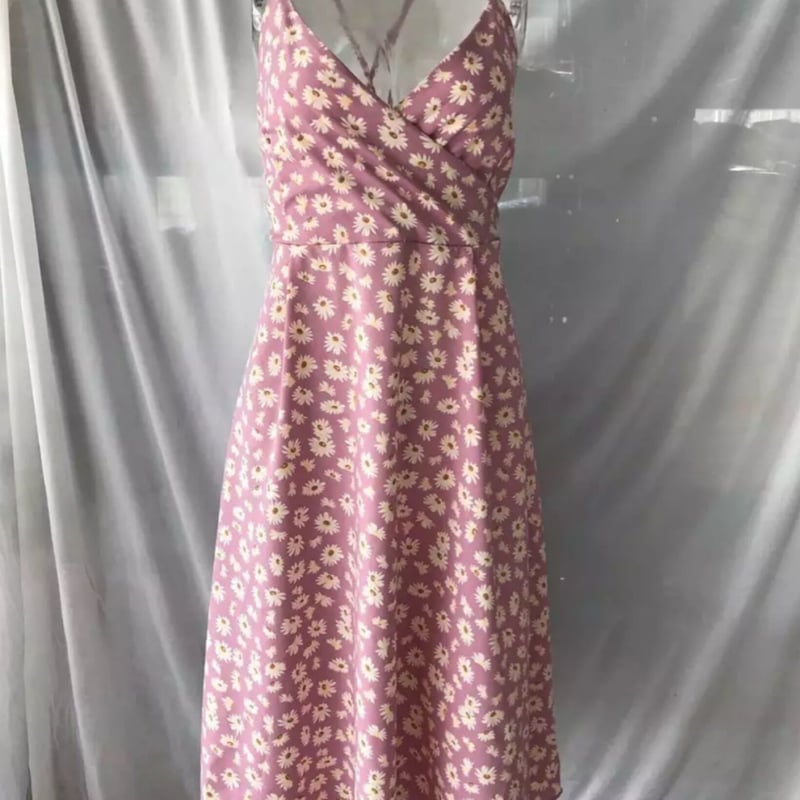 Since Then デイジー 花柄 ショート キャミソールワンピース レトロデイジー花柄キャミワンピース/3色展開/S〜XL/2022SS