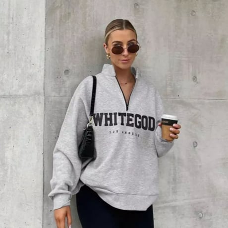 WHITEGODフリースプルオーバー/2色展開/S.M.L/2021AW