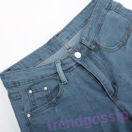 ワイルドカットスターチュールジーンズ/デニム/S～XL