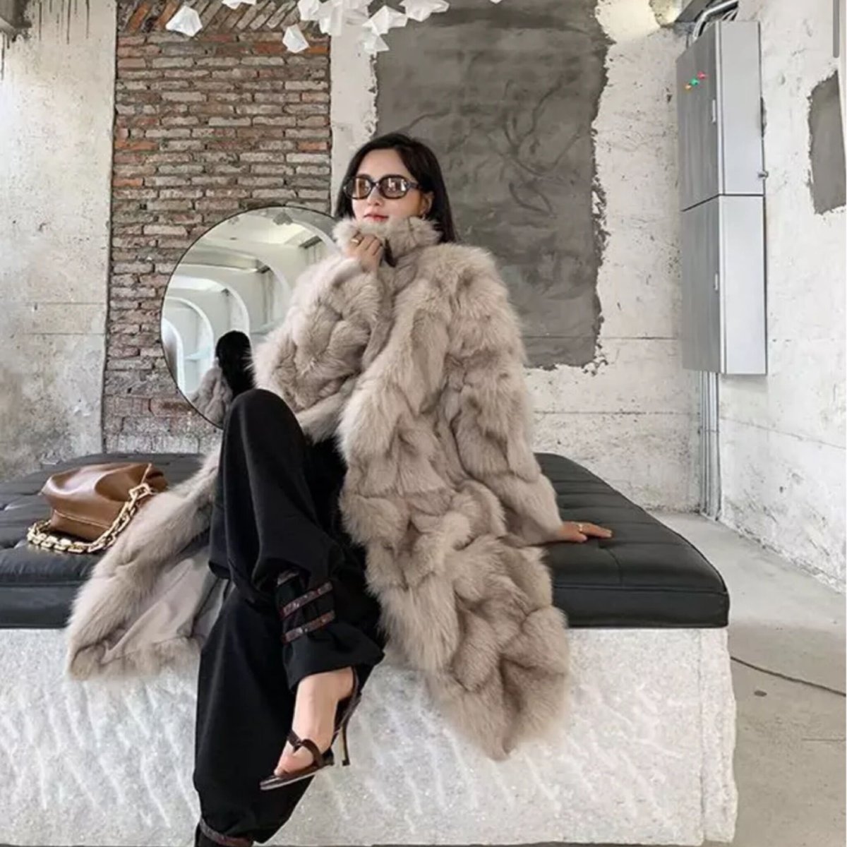 MaxMara★贅沢ラビット100％毛皮ファーコート★ブラック★フーディ 楽天市場】フェイクファーコート 3xl 毛皮コート ファーコート