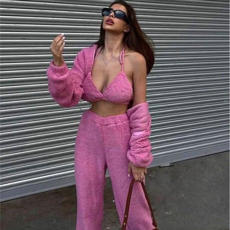ハイネックボアファースウェットセットアップ/2色展開/ S.Ｍ.L/2022AW