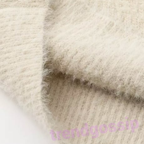 ワンショルチョーカーモヘアニット/2色展開/onesize/winter
