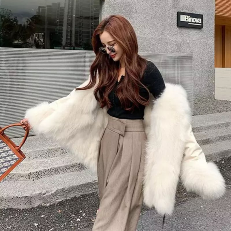 ワンポイントMロゴリバーシブルインナーファーコート/S.M.L/2022AW 