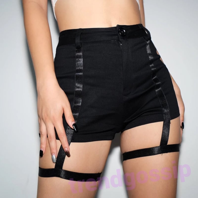 MA＊RS ガーター ショーパン ブラック MA*RS】ハートチャーム付きスピンドルスカパン - ブラック size