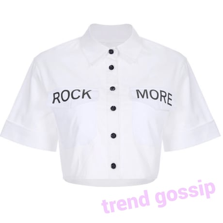 ROCKMOREポケットクロップドシャツ/S.M.L/SS