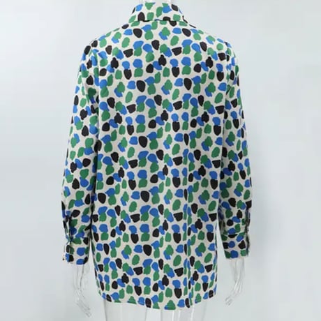 4タイプレトロパターンシャツ/4色展開/S〜XL/2023SS