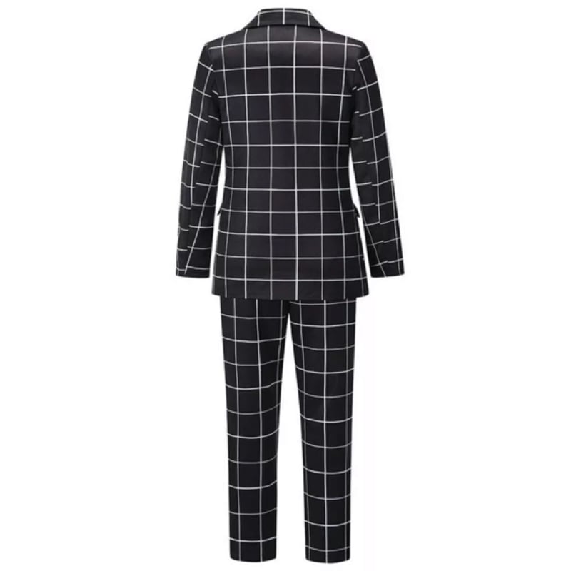 グラフチェック柄ジャケットセットアップ/スーツ/5色展開/S〜XXL 