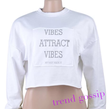 【WhiteS即納】VIBESリフレクターロゴハイネックプルオーバー/2色展開/S.M.L