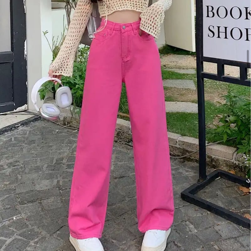 Pink Papillon ピンクパピヨン　ペイントデニム ピンクハートデニムパンツ DPB76032 – CRAMMY