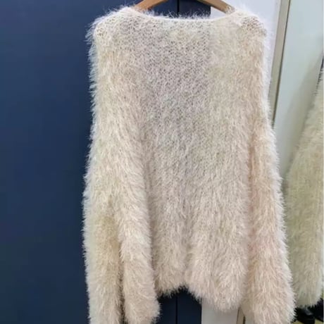 ふわふわファーバルーンカーディガン/3色展開/ワンサイズ/2022AW