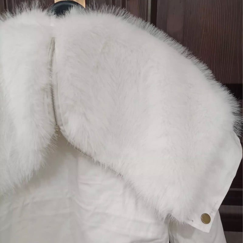 ボリュームファーカラーモッズコート/アウター/2色展開/ S.M.L/2022AW