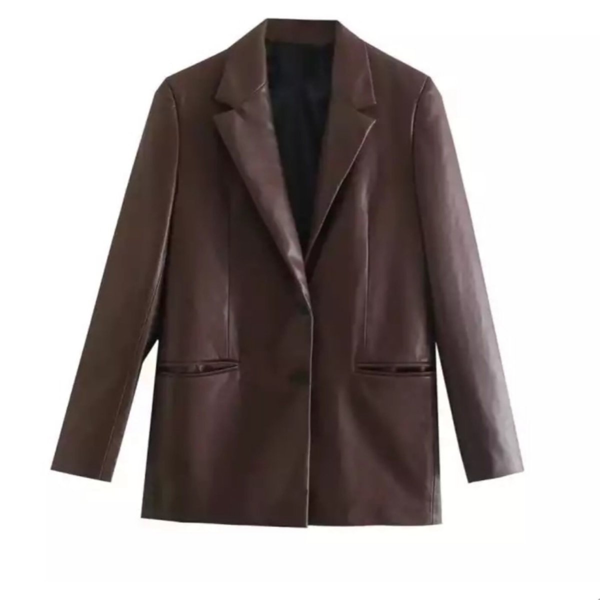 ブラウンレザージャケットセットアップスーツ/XS〜L/2021AW | trendgossip