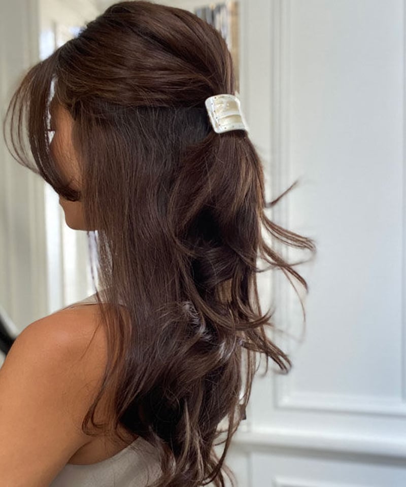 スタッズ ポニーテール バレッタ (アルバ) | STEP-HAIR