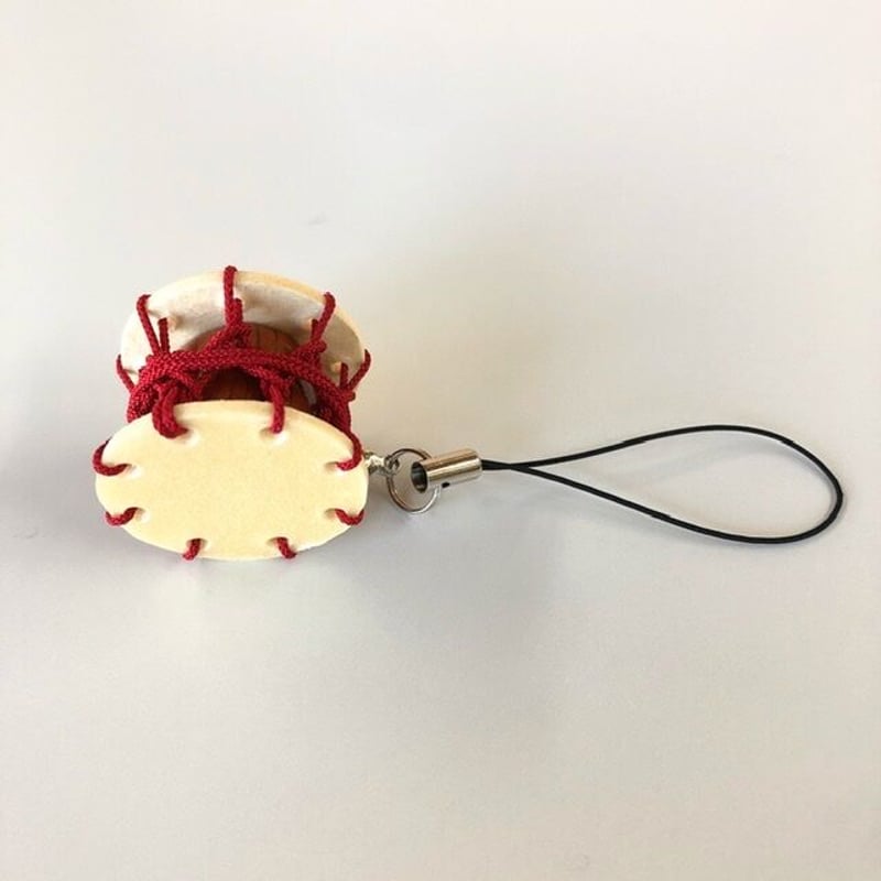 和太鼓ストラップ とんとん拍子 【赤】 | 有限会社小野﨑太鼓店