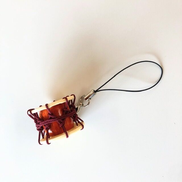 和太鼓ストラップ とんとん拍子 【臙脂】 | 有限会社小野﨑太鼓店