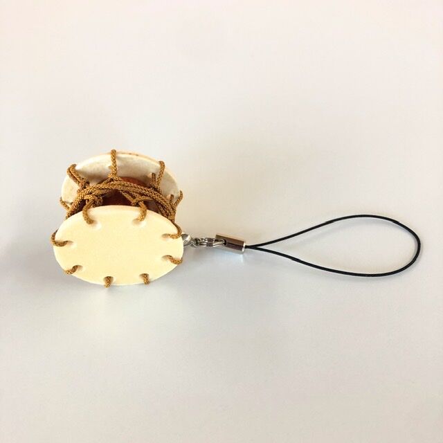 和太鼓ストラップ とんとん拍子 【黄土】 | 有限会社小野﨑太鼓店