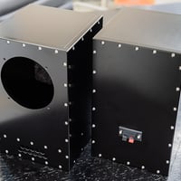 試作アルミスピーカーエンクロージャ