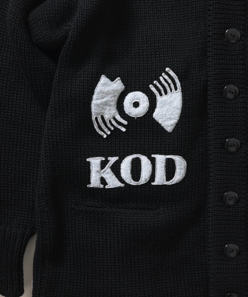 KING OF DIGGIN'×RECOGNIZE | LETTERED CARDIGAN |