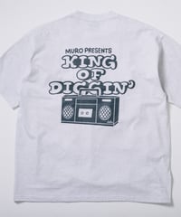 KING OF DIGGIN’×cleofus | Boombox SS T-shirt - Ash -