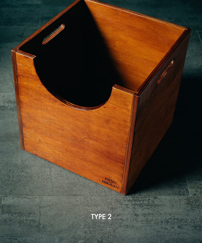 美品 M&M なるきよ 7inch Record Box レコードボックス 木製