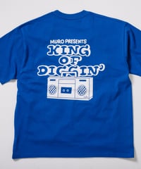 KING OF DIGGIN’×cleofus | Boombox SS T-shirt - Royal -