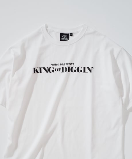 KING OF DIGGIN’ | Standard Logo T-shirts -White-