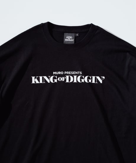 KING OF DIGGIN’ | Standard Logo L/S T-shirts -Black-