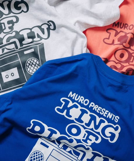 KING OF DIGGIN’×cleofus | Boombox SS T-shirt - Warm Pink -