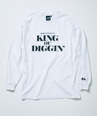 KING OF DIGGIN’  | Official Long Sleeve T-shirt   - White -