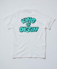 KING OF DIGGIN’×cleofus | Bubble Logo Back Print T-shirt