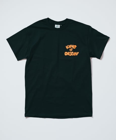 KING OF DIGGIN’×cleofus | Bubble Logo T-shirrt - Black -
